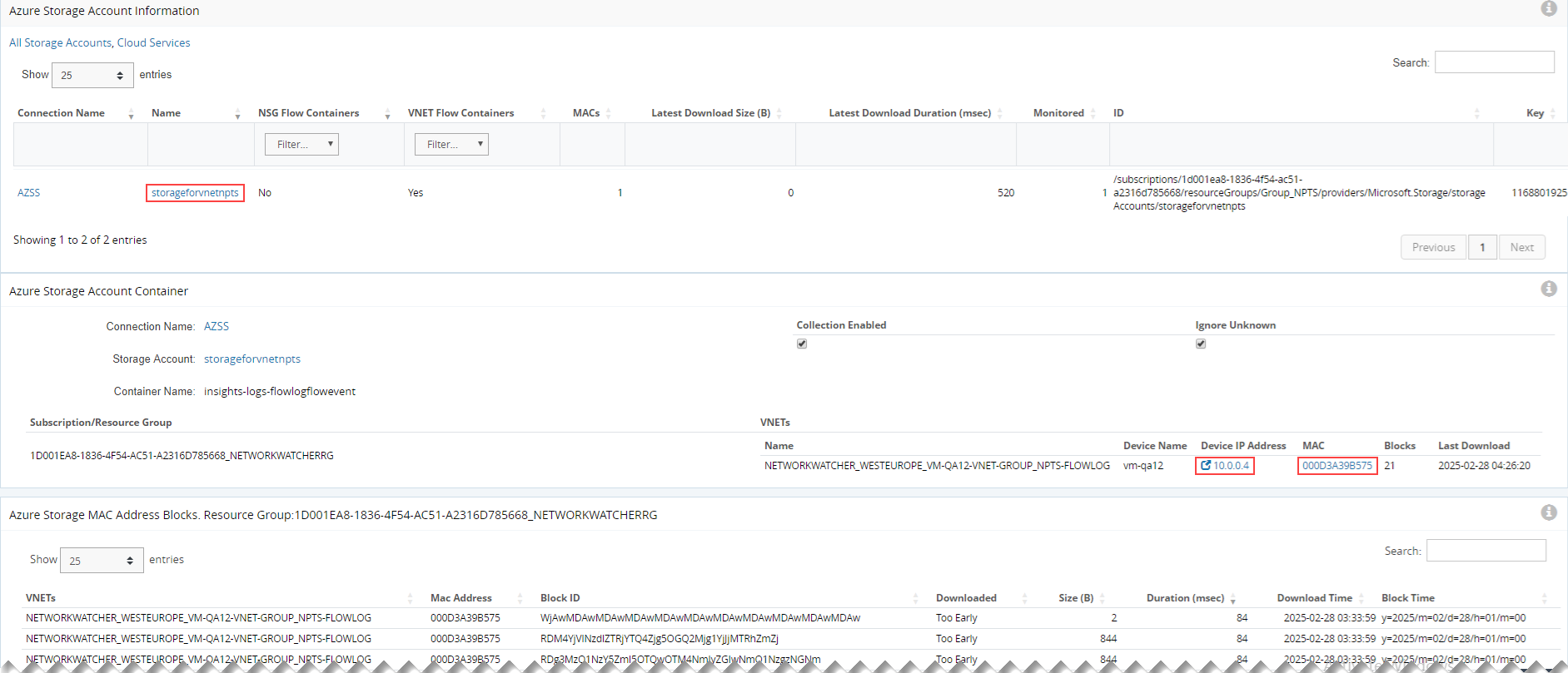 Azure VM Instance Information